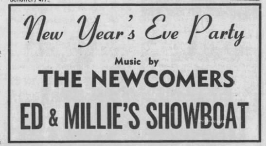 Ed & Millie's Showboat Dev 1973 - 